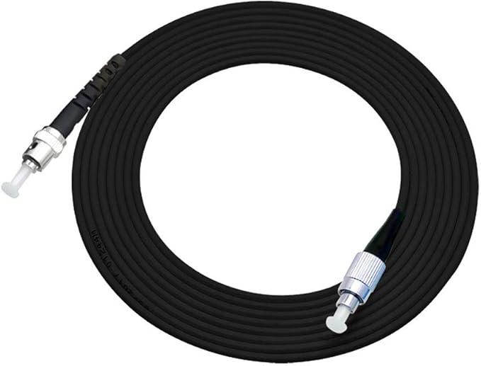 Jeirdus 200M FC to ST Outdoor Armored Simplex 9/125 SM Fiber Optic Cable Jumper Optical Patch Cord Singlemode 200Meters 656ft FC-ST