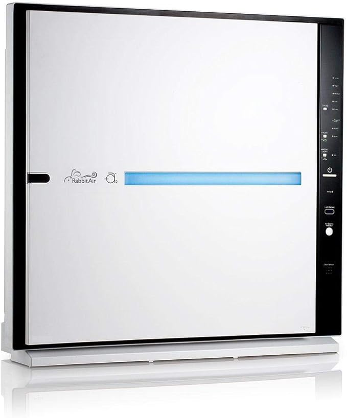 Rabbit Air, MinusA2 Air Purifiers for Home, Ultra Quiet HEPA Air Purifier - Wall Mountable Air Purifiers for Home Large Room, Allergies, Dust, Mold, Smoke & VOCs - (SPA-780A, White, Germ Defense)