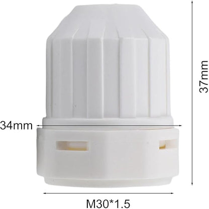 Water Distributor Regulating Cap M30x1.5 Thread for Floor Heating Manifold and Radiator Thermostat 4-Pack Plastic Temperature Control Valve Accessory