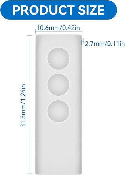 Protective Silicone Case Cover for SimpliSafe KeyFob - Arm and Disarm Remotely, Flexible Case for SimpliSafe Home Security System KeyFob - Latest Gen (White)