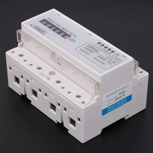 Energy Consumption Digital Electric Power Meter 3 Phase KWh Meter Smart Class 1 Power Measurement Device 220/380V 20-80A Rail Type Installation