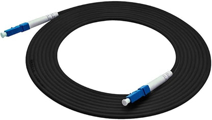Jeirdus 200M LC to LC Outdoor Armored Simplex 9/125 SM Fiber Optic Cable Jumper Optical Patch Cord Singlemode 200Meters 656ft LC-LC