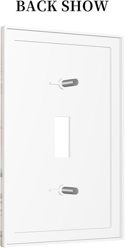 Bvtewkhz Floral Birds Morris 1 Gang Single Toggle Decorative Outlet Covers Light Switch Plate Electrical Receptacle Switchplate For Bathroom Kitchen Bedroom