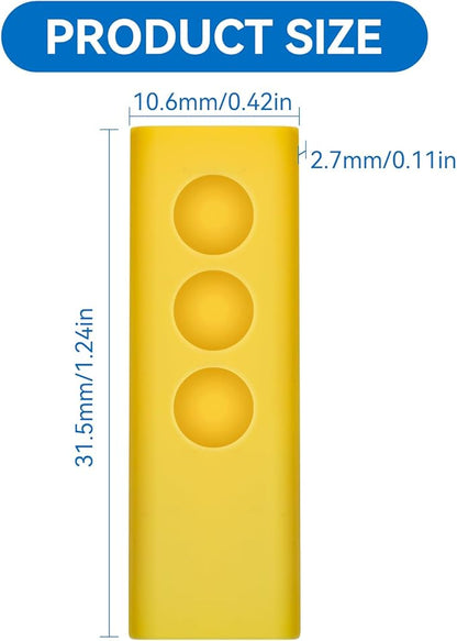 Protective Silicone Cover Case for SimpliSafe KeyFob - Arm and Disarm Remotely, Flexible Case for SimpliSafe Home Security System KeyFob - Latest Gen (Yellow)