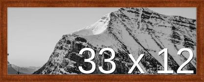 Frame It Easy 33 x 12 Russet Wood Frame (Derby)