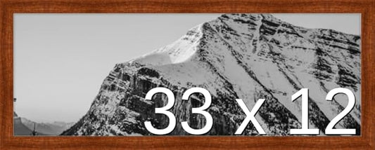 Frame It Easy 33 x 12 Russet Wood Frame (Derby)