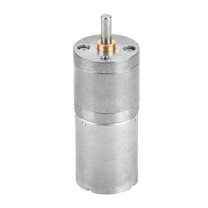 25mm DC 12V 25GA 370 Low Speed Metal Gear Motor for Electronic Locks Robots Electric Curtains Doors Mixers Monitoring Equipment Pet Feeders High