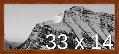 Frame It Easy 33 x 14 Russet Wood Frame (Derby)