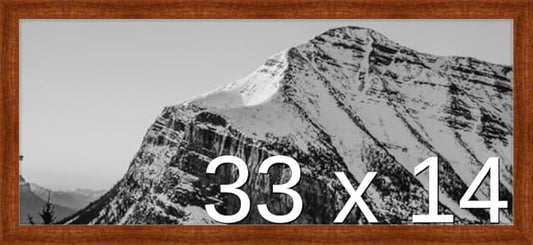 Frame It Easy 33 x 14 Russet Wood Frame (Derby)
