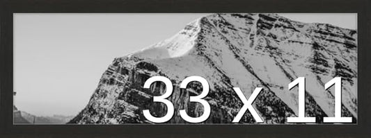 Frame It Easy 33 x 11 Coffee Wood Frame (Derby)