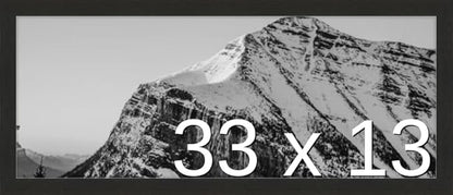 Frame It Easy 33 x 13 Coffee Wood Frame (Derby)