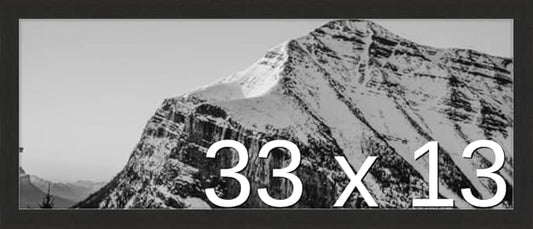 Frame It Easy 33 x 13 Coffee Wood Frame (Derby)