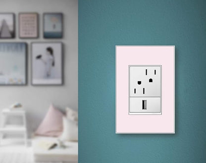 Legrand adorne 1-Gang + Wall Plate (1, Mirror White on White)