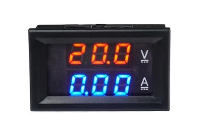 Taidacent Modbus RTU Power Monitor Energy Meter with RS485 TTL Isolated 100V 5A 10A 50A 100A DC Voltage Current Meter with Dual LCD Display (100V50A_Modbus Protocol_TTL Interface)