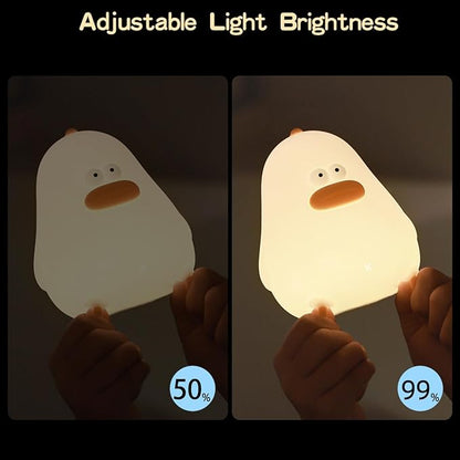 LEDHOLYT Night Light for Kids, Cute Silicone Nursery Chick Lamp for Baby and Toddler, Animal Night Light for Boys and Girls, Squishy Bedside Lamp for Kids Room