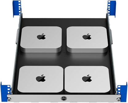 Mac mini Sliding Rack Shelf. Mounts 4 Mac Minis in A 19In Standard Rack.