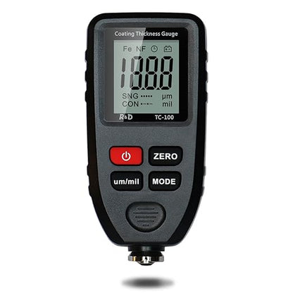 Car Coating Thickness Meter for Used Car Buyers, Paint Mil Thickness Meter Gauge Check The Car’s Original Coating Auto Car Paint Meter (Black)