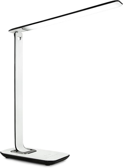 Turcom LED Desk Lamp With USB Charging Port Dimmable Touch Controls w/Color Adjustment, Eye Care Task Lamp, 5W, 1000 Lux,Multicolor