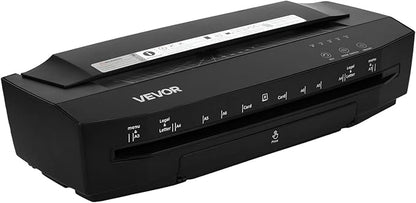VEVOR Laminator Machine, Cold and Hot Lamination for Max A3 Paper Size, 1 min Quick Warm Portable Laminator, 3-10 mil Thickness, Ideal for Home, Office, Business, or School Supplies, Black