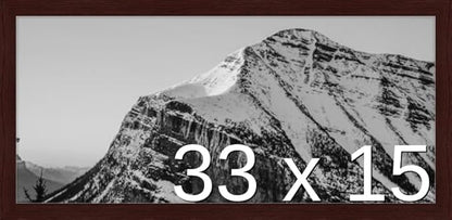 Frame It Easy 33 x 15 Merlot Wood Frame (Derby)