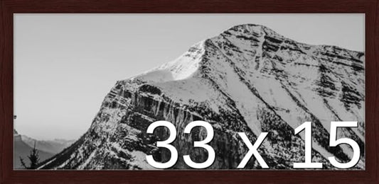 Frame It Easy 33 x 15 Merlot Wood Frame (Derby)