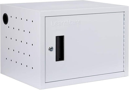 Learniture Structure Series 12-Device Charging Station for Laptops and Tablets, Wall-Mount Lockable Charging Cabinet for 12 Tablets/Chromebooks, Gray