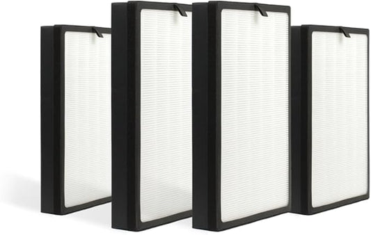 PuroAir 400 Replacement Filter - HEPA Filters up to 99.9% of Smoke, Pollen, Dust and Common Household Pollutants - HEPA Air Filter Replacement for PuroAir 400 Air Purifier (4 Pack)