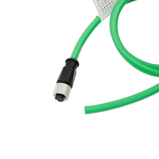 AConnect M12 A Code 8 Pin Female to Flying Leads Cable Industrial Aviation Sensor Waterproof Electrical Shielded Cable for Industrial Cameras Automation Device Network Fieldbus Module 2M