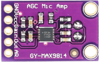 EC Buying 3Pcs MAX9814 Microphone Amplifier Module Electret Microphone Amplifier Module MIC Microphone Sound Amplification Microphone Head Sensor Auto Gain Control Release Ratio Low THD for Arduino