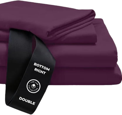 THE LAD COLLECTIVE 3.0 Twin XL Bedding Set - Twin XL Bedding Sets - 4-Piece Bedset w/Fitted Sheet, Top Sheet & 2 Standard Pillowcases [Duvet Not Included] - Bamboo-Cotton - New England