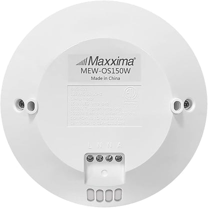 Maxxima Ceiling Mount 360 Degree PIR Occupancy Sensor - Hard-Wired Motion Sensor, 120V LED Compatible, Automatic Sensing Solution for Indoor Use at Max Height 10ft, Ideal for Closets and Pantries