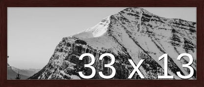 Frame It Easy 33 x 13 Merlot Wood Frame (Derby)