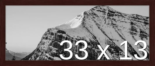 Frame It Easy 33 x 13 Merlot Wood Frame (Derby)