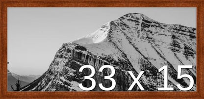 Frame It Easy 33 x 15 Russet Wood Frame (Derby)
