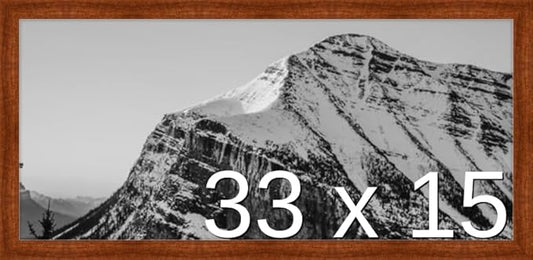 Frame It Easy 33 x 15 Russet Wood Frame (Derby)