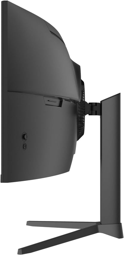 Amzfast 49 Inch Curved Monitor 120Hz DQHD 5120x1440p Ultrawide Gaming Monitor, 120% sRGB, 1500R, 1ms MPRT, HDR, Adaptive Sync, PIP/PBP, Height Adjustable, HDMI 2.0/DP 1.4, VESA 75x75, AMZG49C7U