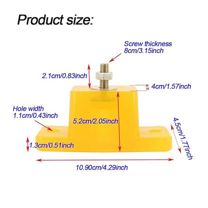 Anti Vibration Pad Air Conditioner Base,Noise Reduction and Shock Absorption Bracket,Upgraded Air Conditioner Shock Pad Thickened Floor Bracket,4 Packs (Upgrade Cow Tendon)