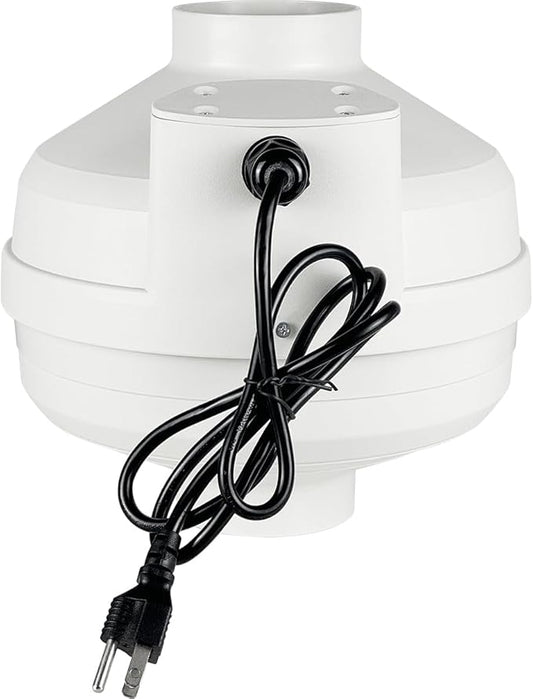 MIDCVFRUN 4 inch Radon Fan, 2 speed 260/188CFM Radon Mitigation System Quickly Mitigate Radon Quiet and Energy Efficient IP67 Waterproof Indoor Outdoor Installation