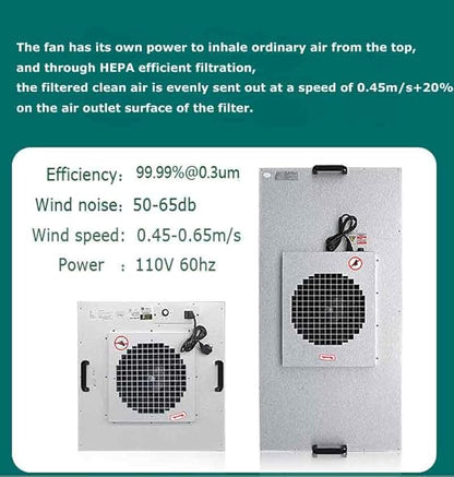 BEILOCKERY 110V Vertical Laminar Dust Free Workshop with HEPA Filter, 70.86"×23.62" Aluminum Air Flow Clean Bench, for Phone Repair Workshop, Laboratory Use