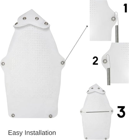 2 Piece - Cover Iron Shoe Used for Electric Iron Clothes Protector When Ironing - Prevents Burn, Sticking,Easy Installation Sole Plate Accessory