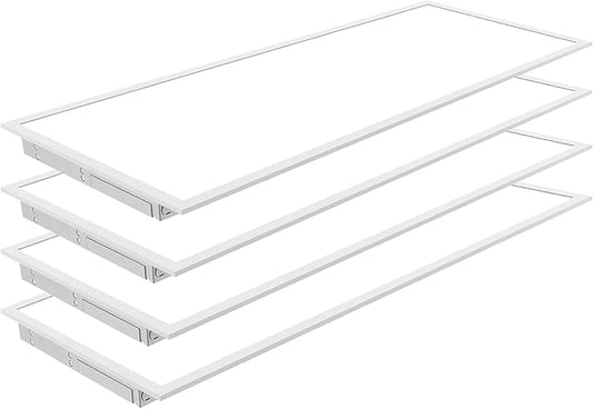 NUWATT 4 Pack 1x4 LED Panel for Drop-in Ceiling, 40W, 3000K Warm White, Super Bright 4400LM, 0-10V Dimmable Flat Backlit Lay in Fixture, Flicker Free Office Lights, 120V-277V, ETL Listed