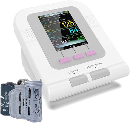 CONTEC Blood Pressure Monitor Upper Arm Cuff 3 Size Cuffs 300 Sets Memory Families use