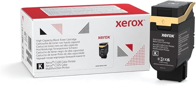 Xerox Genuine C320/C325 Black High Capacity Toner Cartridge (8000 Pages)- 006R04831