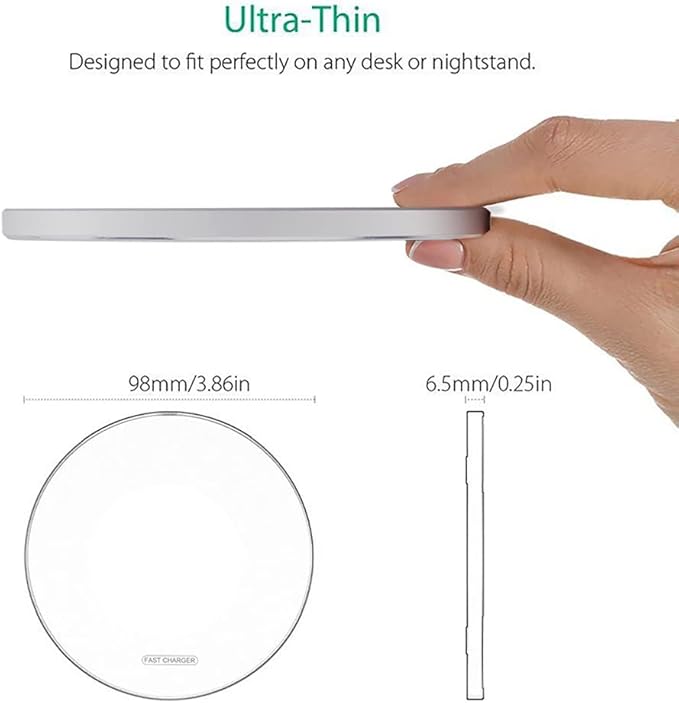 Fast Wireless Charger,20W Max Wireless Charging Pad Compatible with iPhone 16/15/14/13/12/SE/11/Pro,AirPods;FDGAO Induction Charge Mat for Samsung Galaxy S25/S24/S23/S22/Note,Pixel/LG G8