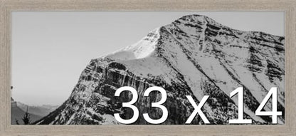 Frame It Easy 33 x 14 Rustic Gray Wood Frame (Derby)