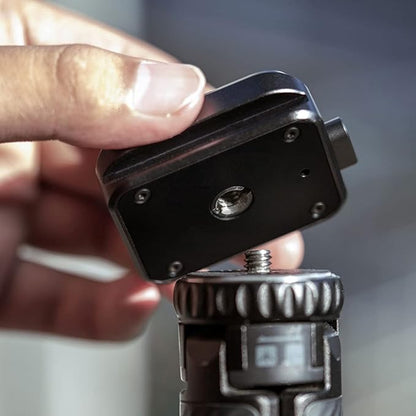 PGYTECH Quick Release Plate Clamp, with 1/4" and 3/8" Threaded Holes, Arca Swiss Interface, Suitable for Photo Cameras, Tripods, Gimbals