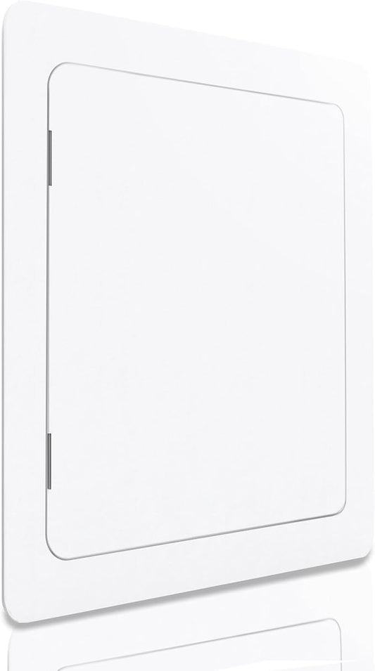 Morvat Access Panel 6x9 Inch for Drywall & Ceiling with Door, Heavy-Duty Durable ABS Plastic & Easy Install Access Box, Wall Hole Cover Plate for Plumbing & Electrical Cables & Wiring, White
