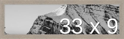 Frame It Easy 33 x 9 Rustic Gray Wood Frame (Derby)