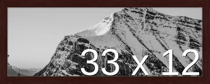 Frame It Easy 33 x 12 Merlot Wood Frame (Derby)