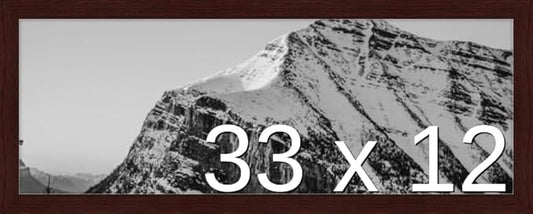 Frame It Easy 33 x 12 Merlot Wood Frame (Derby)